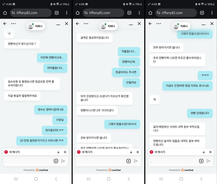 티파니카지노 50만원 먹튀